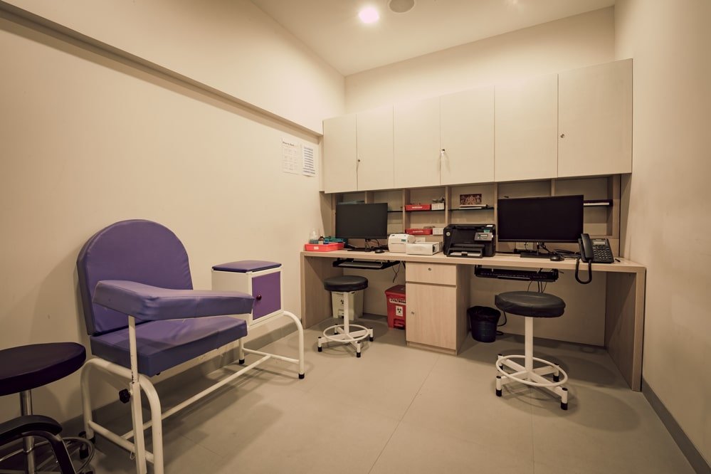 Physiotherapy room two at Diha Clinic, Nanganallur, Chennai