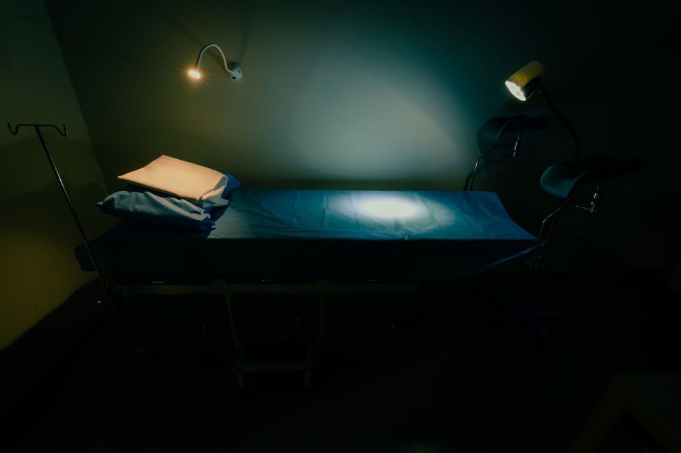 Physiotherapy bed at Diha Clinic, Nanganallur, Chennai