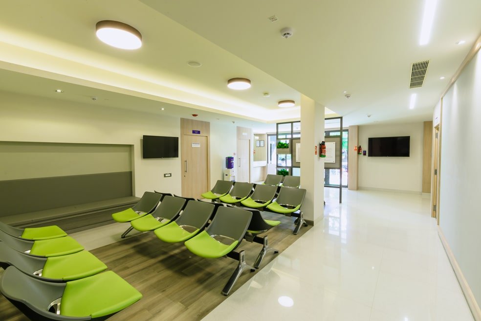 Waiting area at Diha Clinic, Nanganallur, Chennai