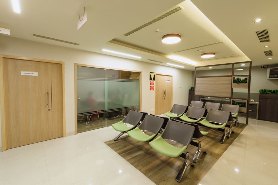 Waiting space at Diha Clinic, Nanganallur, Chennai