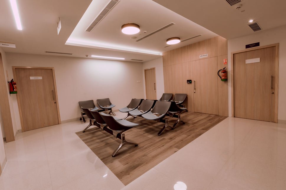 Waiting room at Diha Clinic, Nanganallur